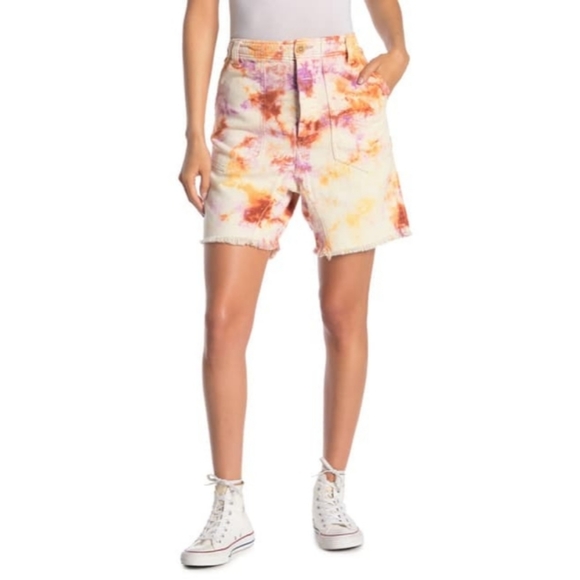 Free People Pants - NWT FREE PEOPLE She's A Legend Tie-Dye Shorts